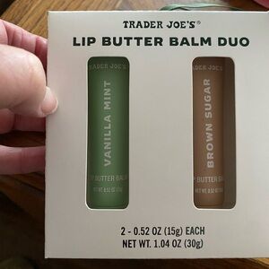 NEW - Trader Joe's Lip Butter Balm Duo LIMITED EDITION